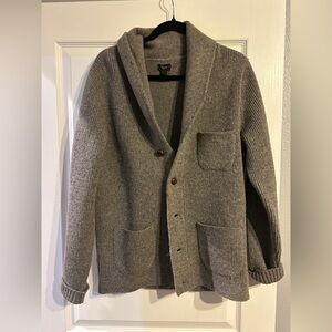 J. Crew Heather Gray Knit Cardigan
